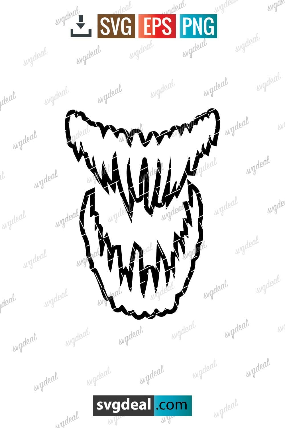 Free Venom Teeth Svg - SVGDeal.com