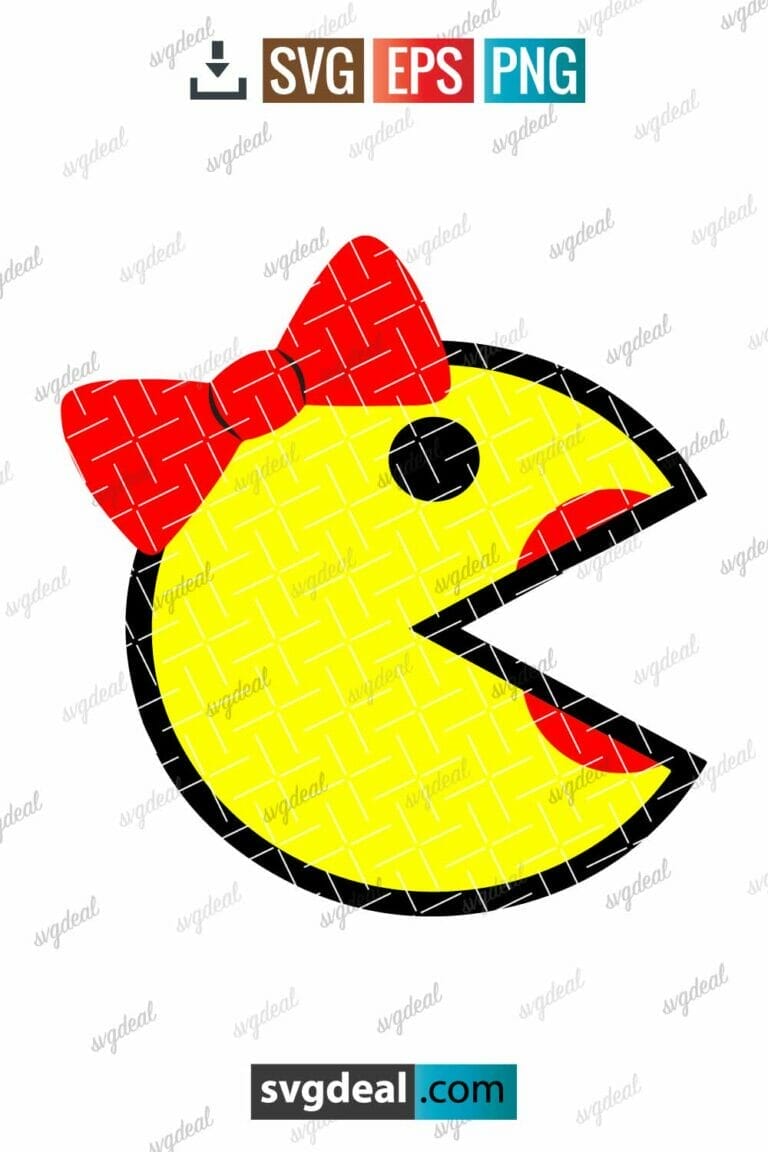 Free Mrs Pacman Svg - SVGDeal.com
