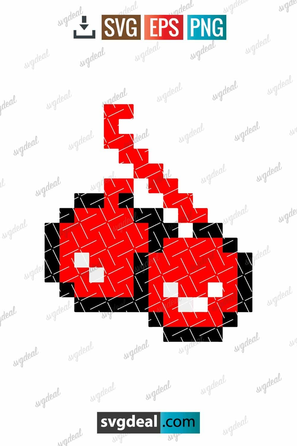 Free Pacman Cherry Svg - SVGDeal.com
