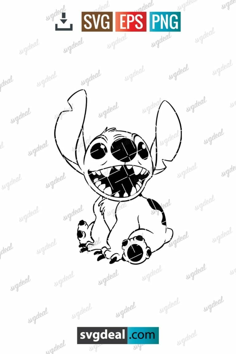 Free Cute Stitch Svg - Svgdeal.com