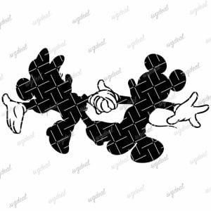 Mickey And Minnie Silhouette