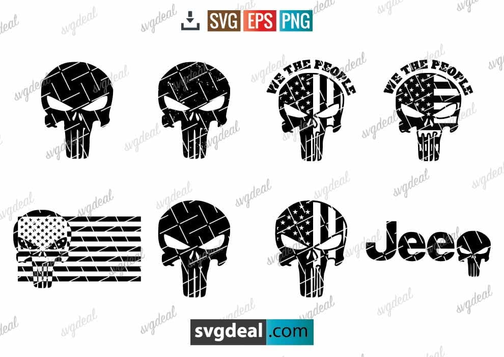 8 FREE Punisher SVG Files For Your Cutting Machine - Free SVG Files