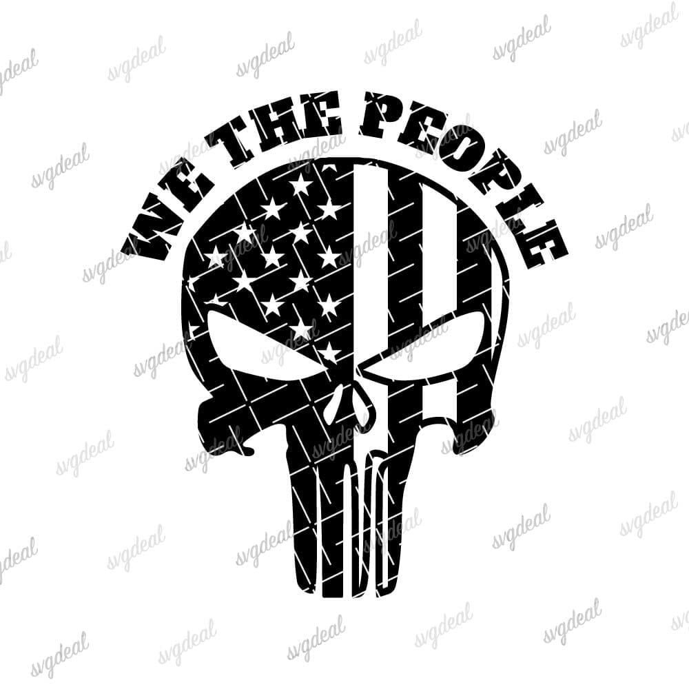Punisher We The People SVG Files