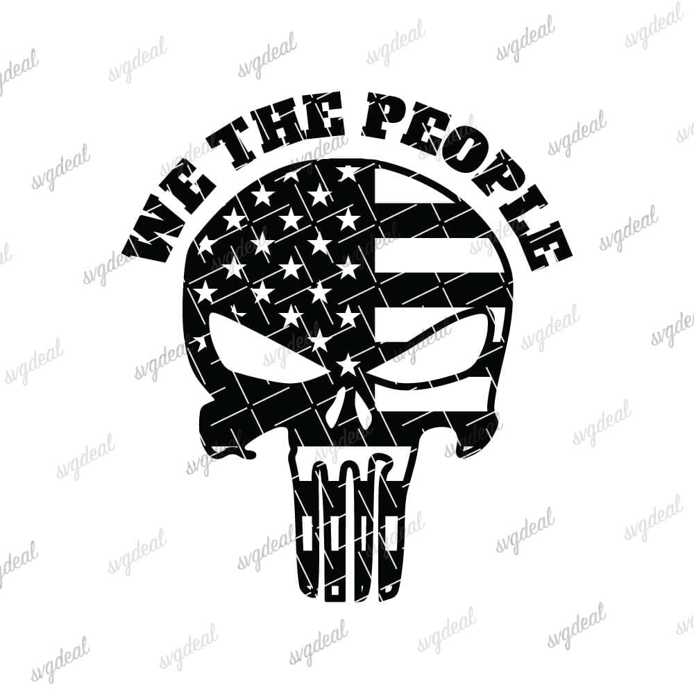 Punisher We The People SVG