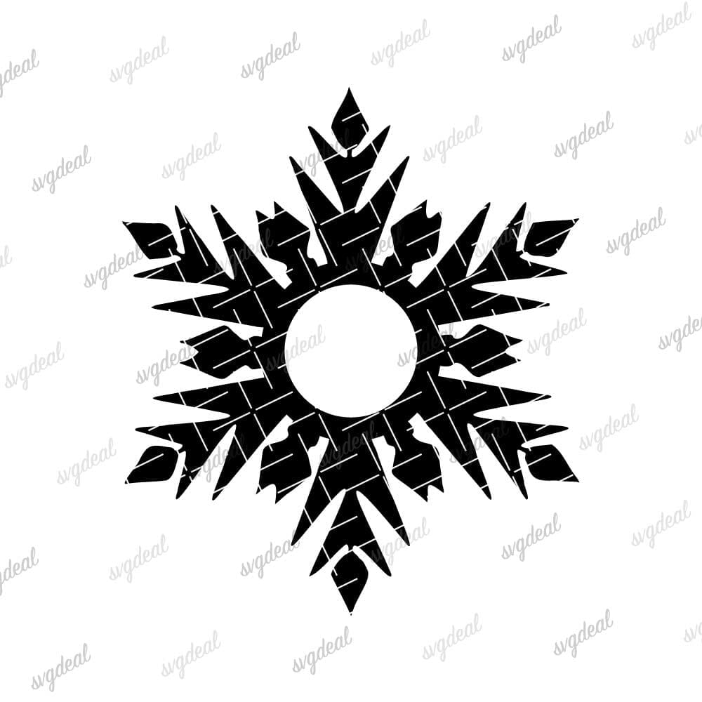 Frozen Snowflake Svg