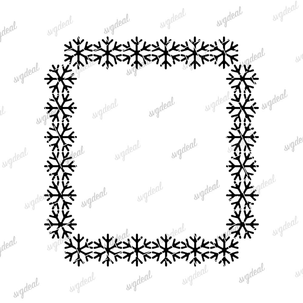 Snowflake Border Svg