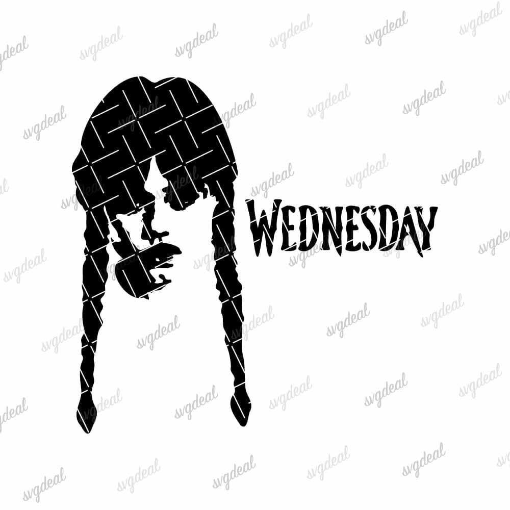 Wednesday Addams Svg