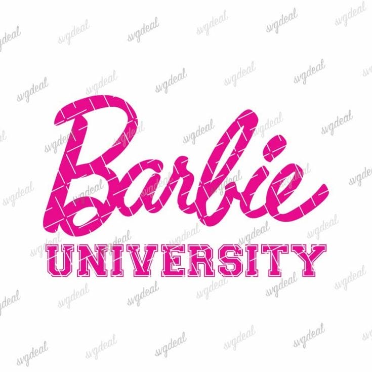 Barbie University Svg