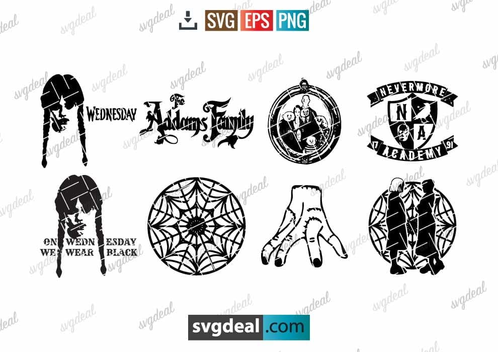 8 FREE Wednesday Addams SVG Files For Your Cutting Machine - Free SVG Files