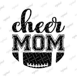 Football And Cheer Mom Svg Free