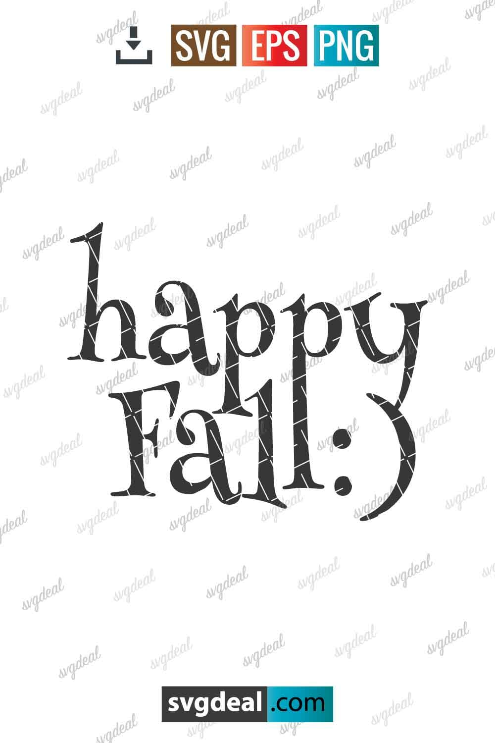 Free Happy Fall Svg - SVGDeal.com