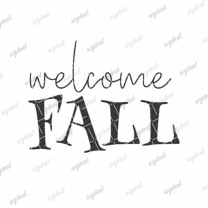 Welcome Fall Svg