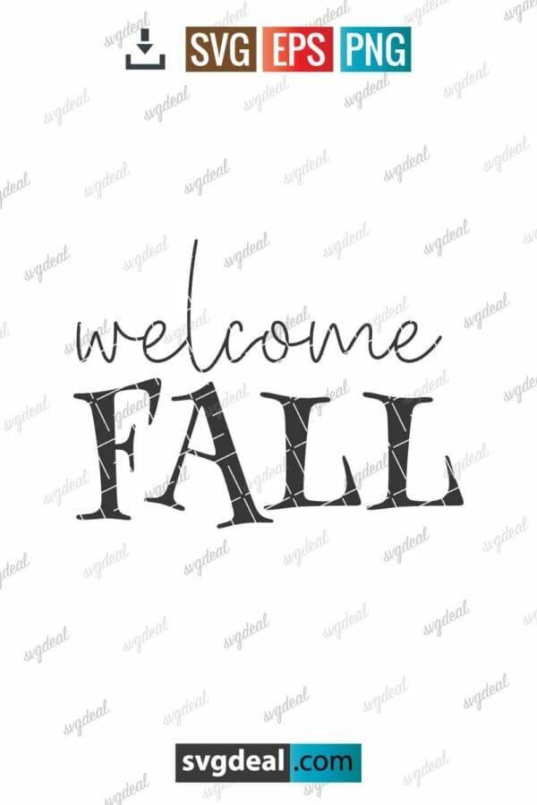 Welcome Fall Svg