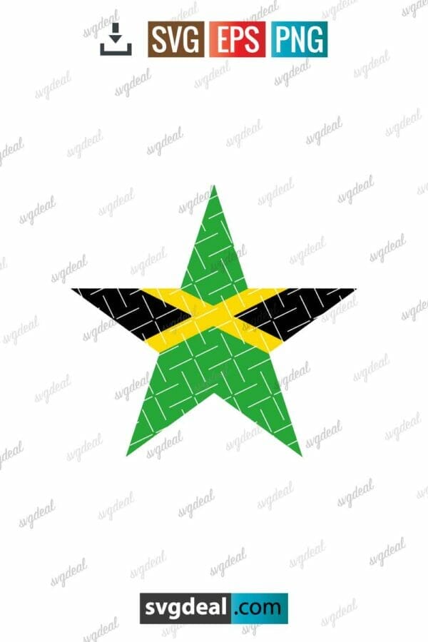 Jamaica Star Svg