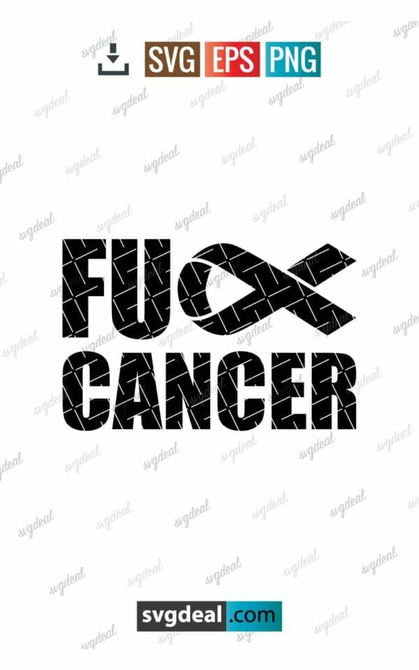 F Cancer Svg