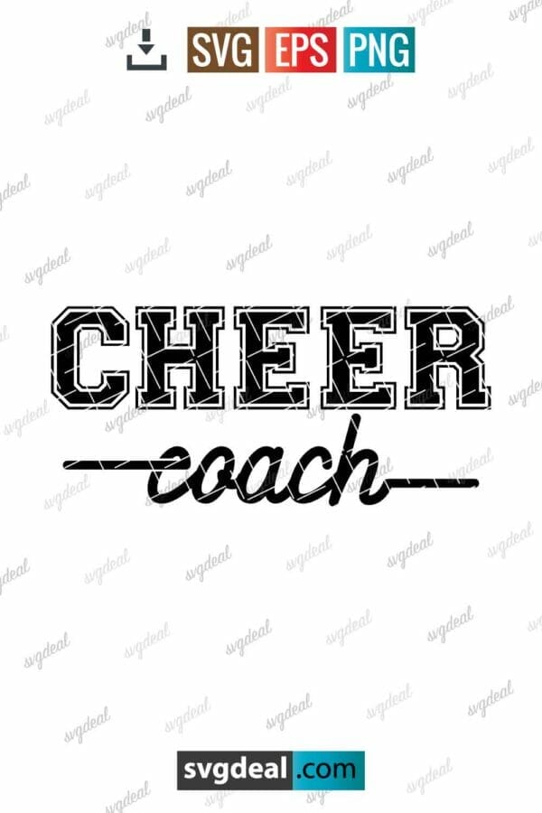 Free Cheer Coach Svg - SVGDeal.com