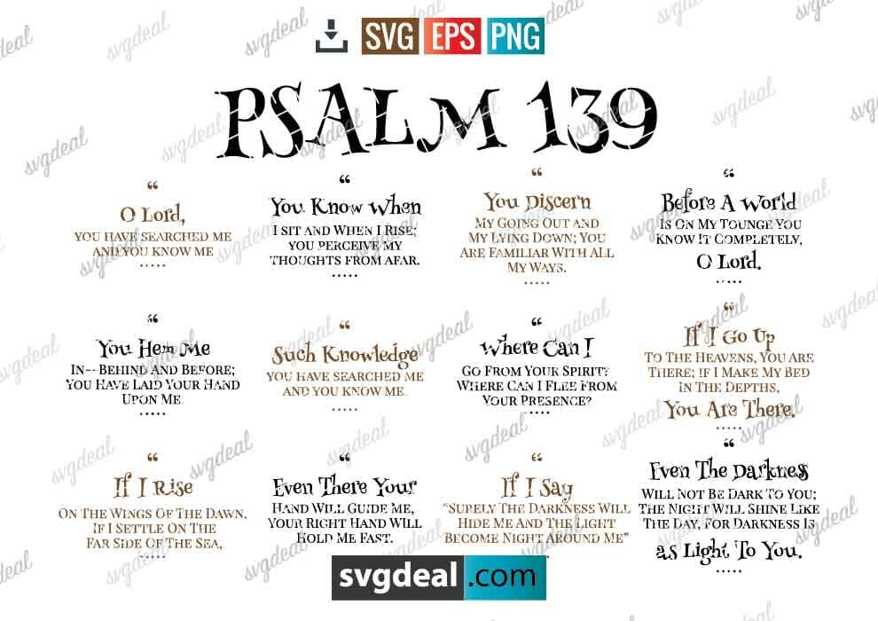 Psalm 139 Svg