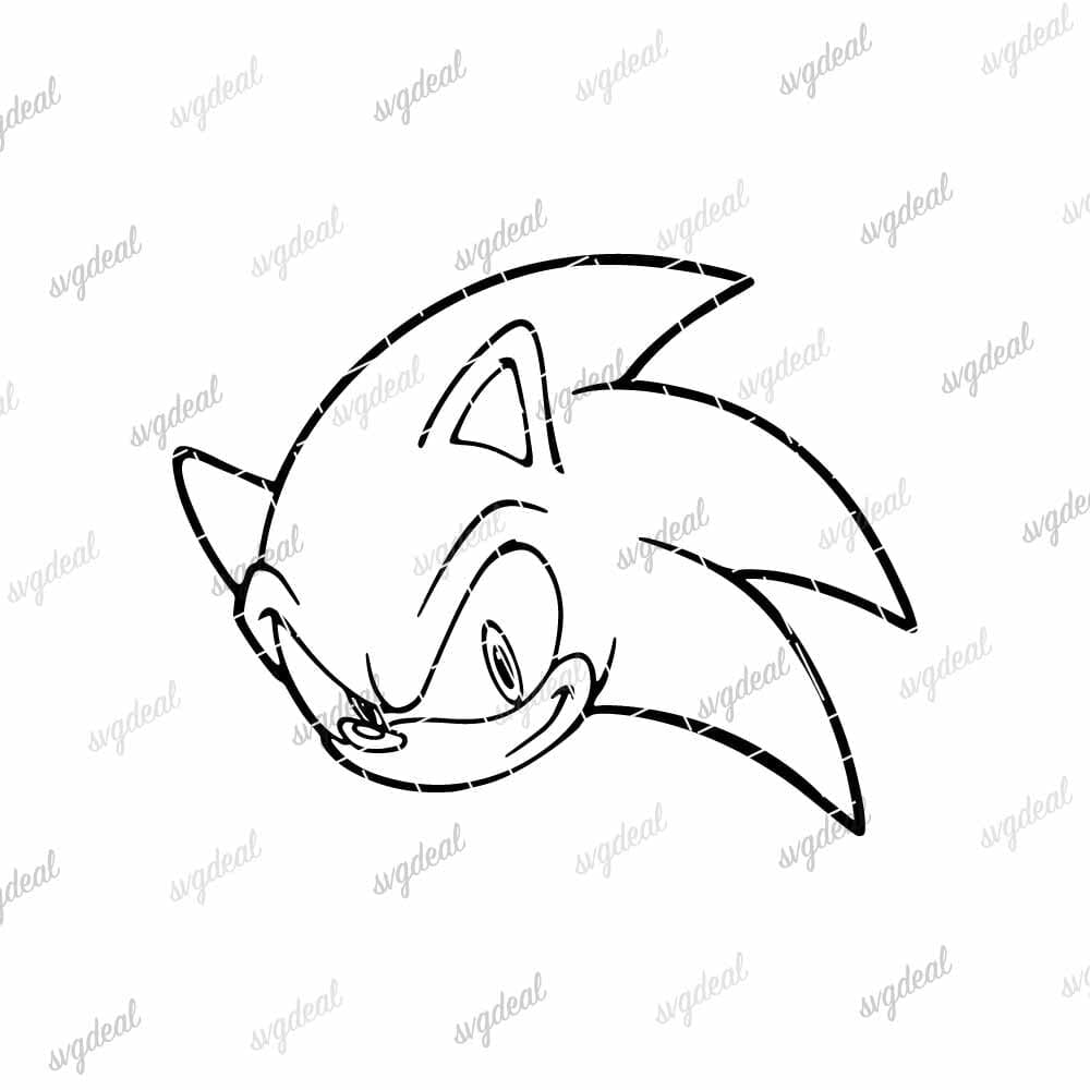 Sonic Head Svg