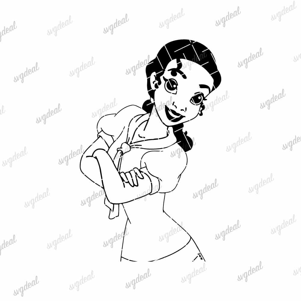 Princess Tiana Svg