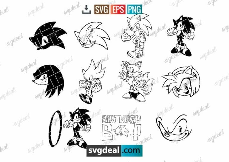 11 FREE Sonic SVG Files For Your Cutting Machine - Free SVG Files