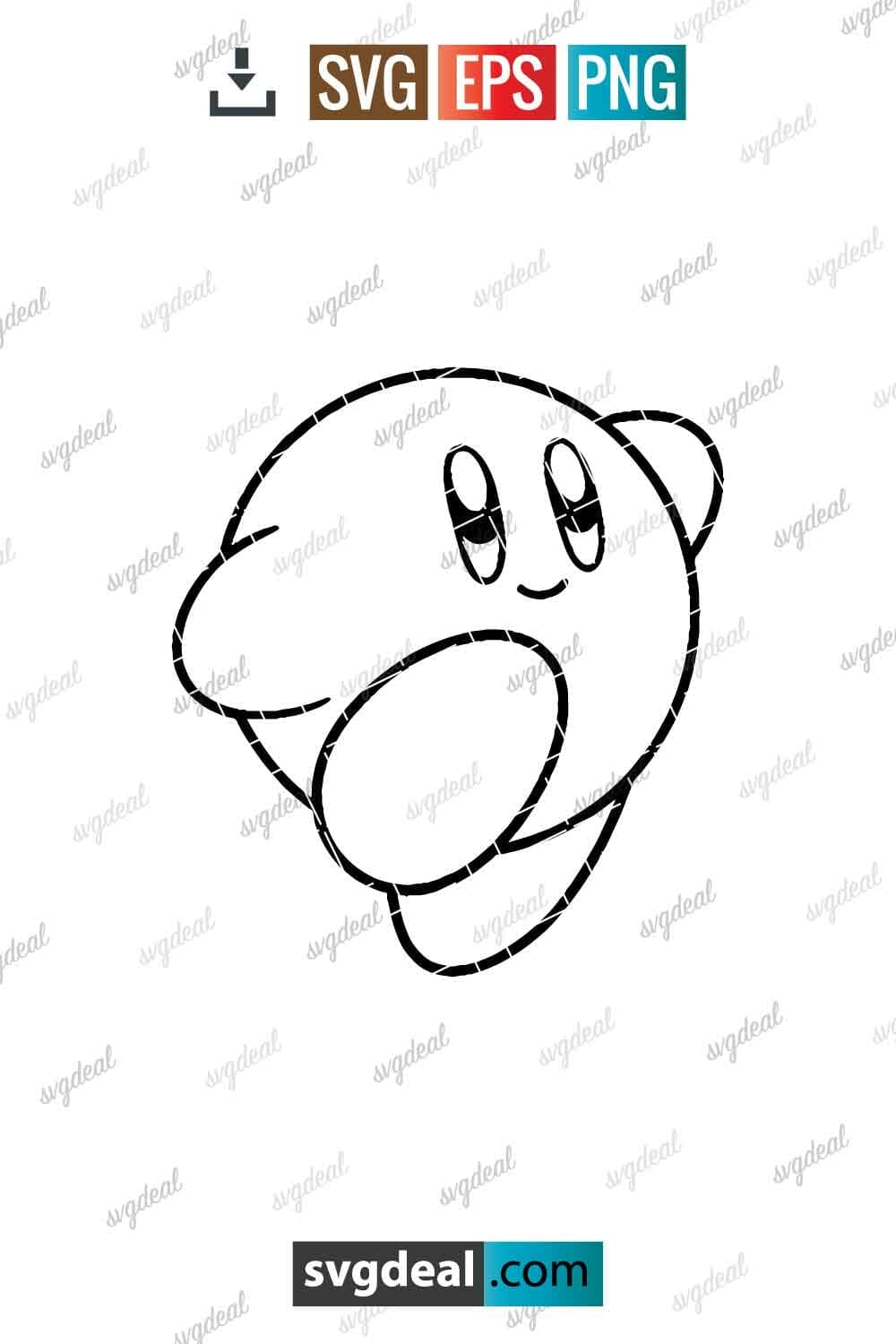 Free Kirby Svg - SVGDeal.com