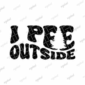 I Pee Outside Svg