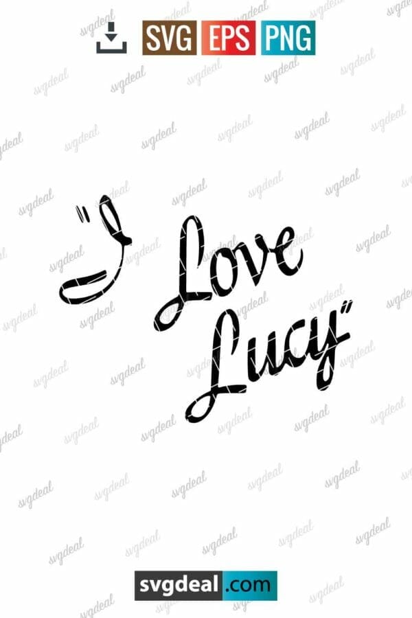 I Love Lucy Svg