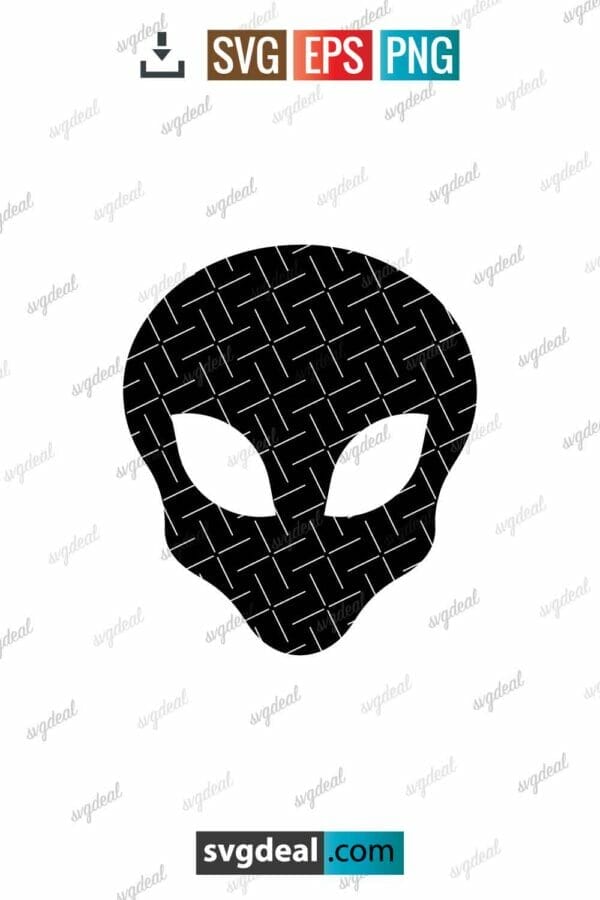 Alien Head Svg