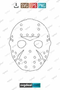 Free Jason Outline Svg - SVGDeal.com