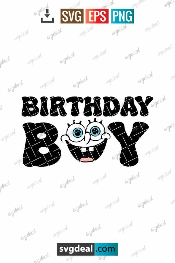 Spongebob Birthday Svg