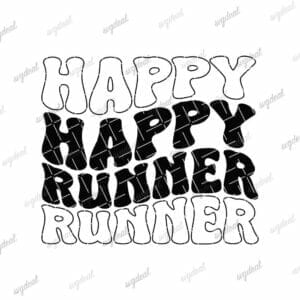 Happy Runner Svg