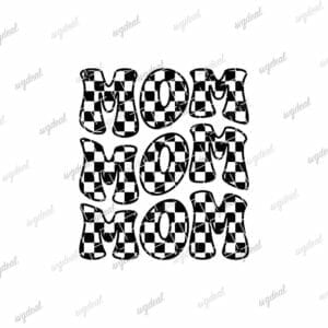Checkered Mom Svg