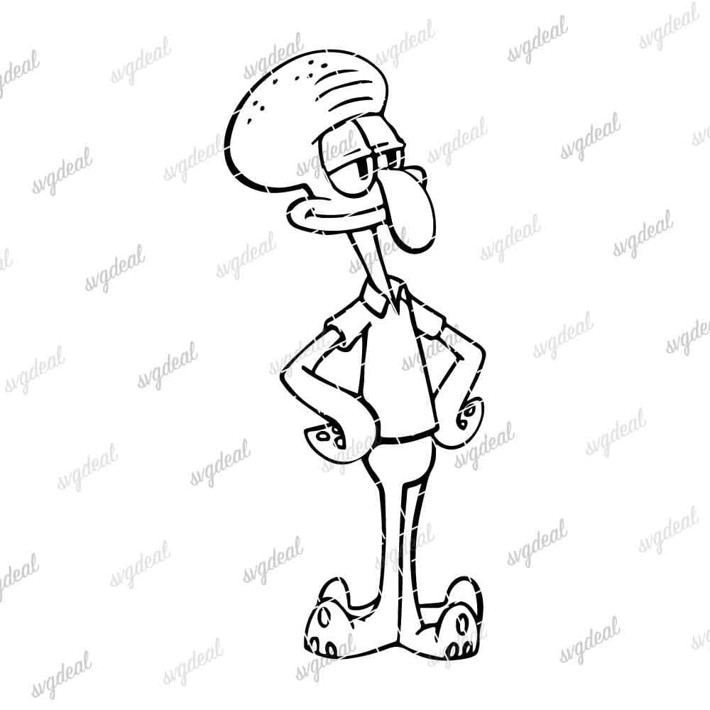 Squidwards Svg