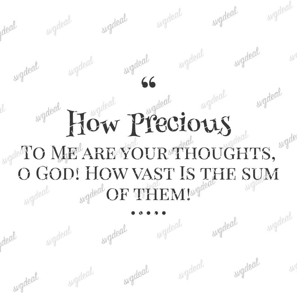 Psalm 139:17 Svg