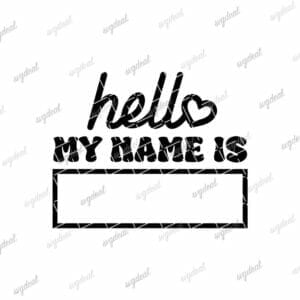 Hello My Name Is Svg