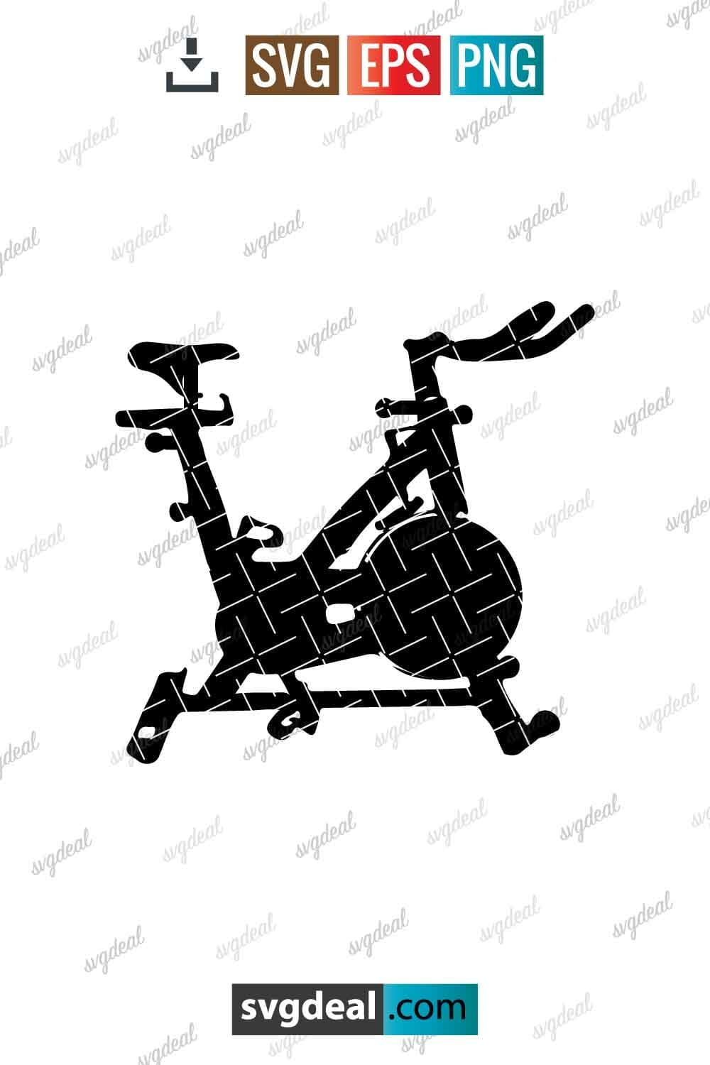 Free Spin Bike Svg - SVGDeal.com