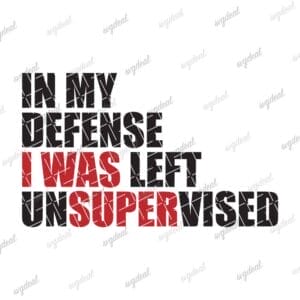 In My Defense I Was Left Unsupervised Svg