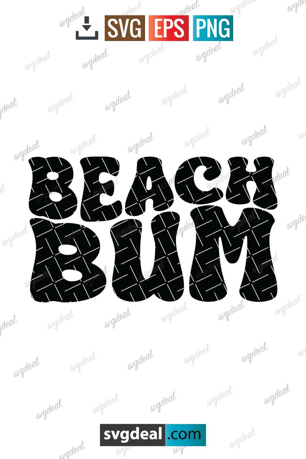 Free Beach Bum Svg - SVGDeal.com