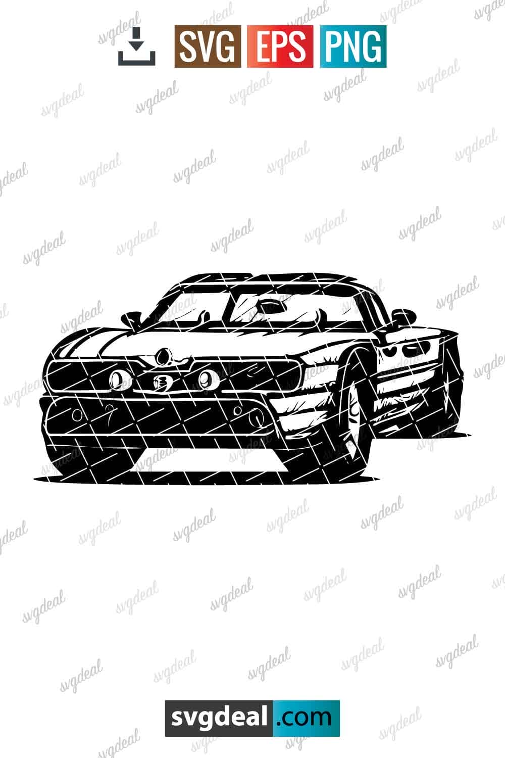 Free Muscle Car Svg - SVGDeal.com