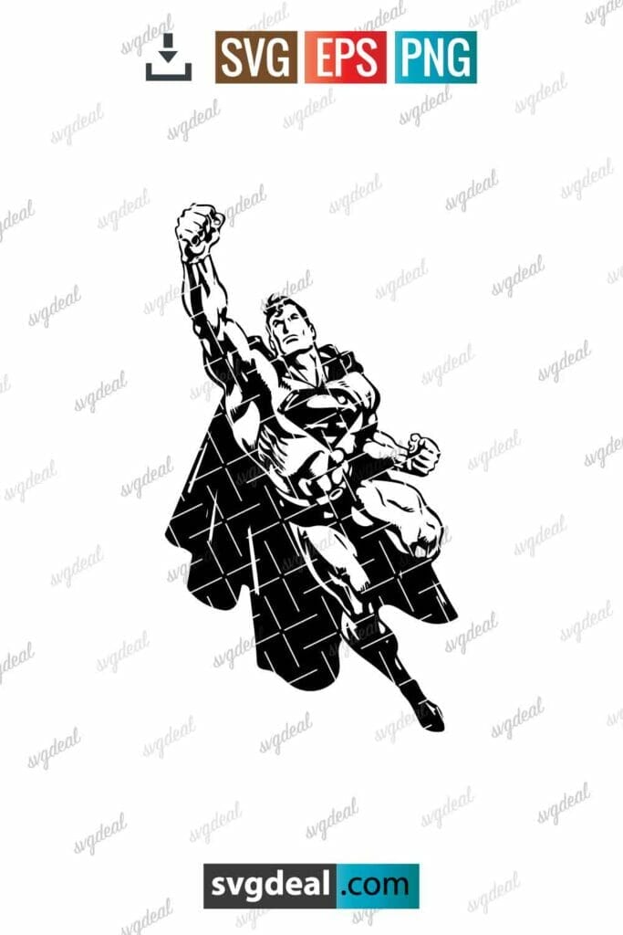 Free Superman Silhouette Svg - Svgdeal.com