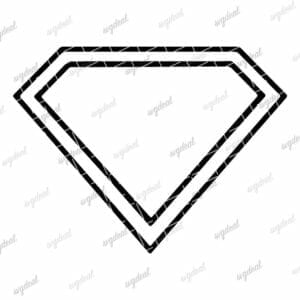 Blank Superman Logo Svg