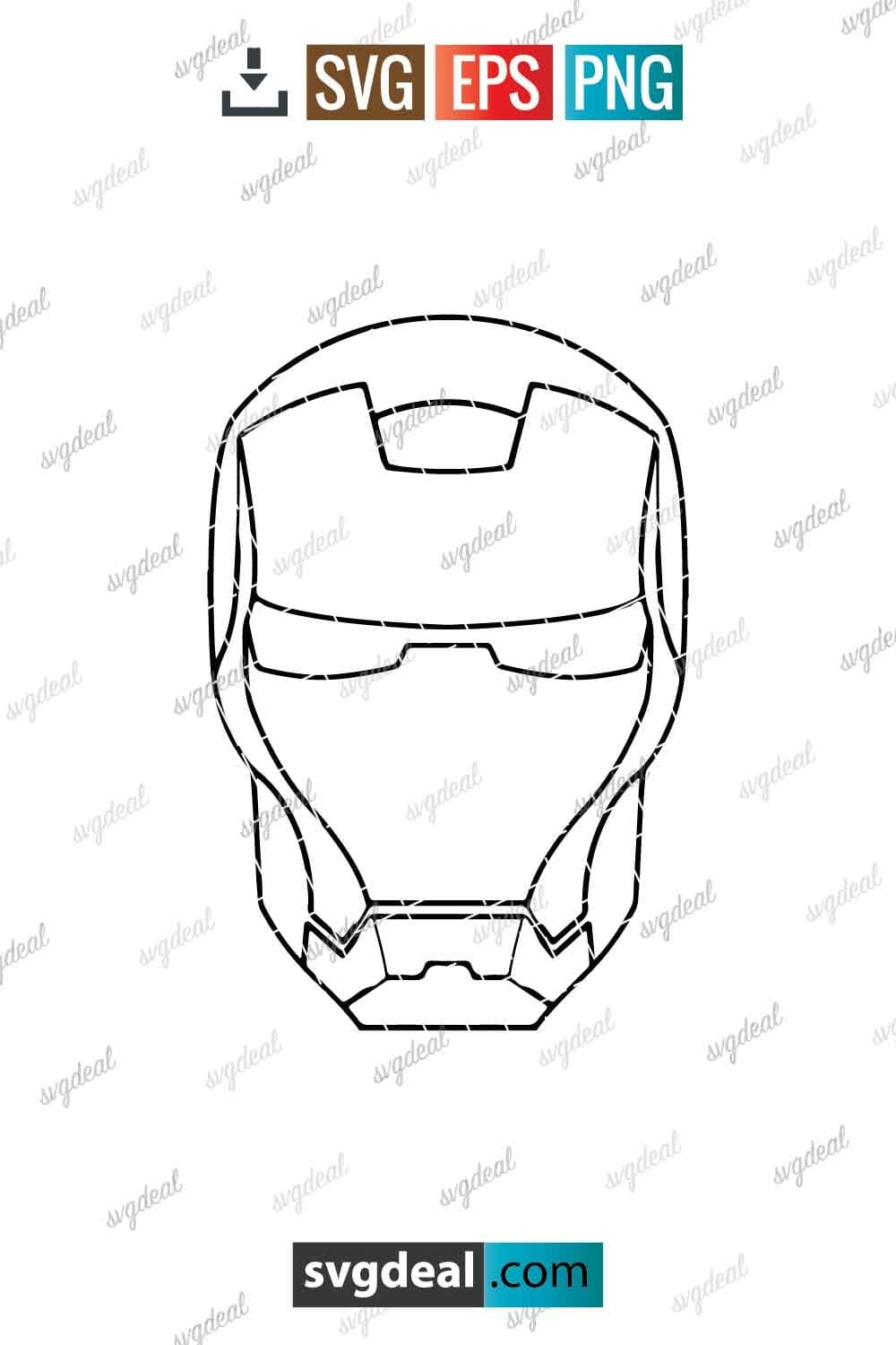 Iron Man Mask Svg