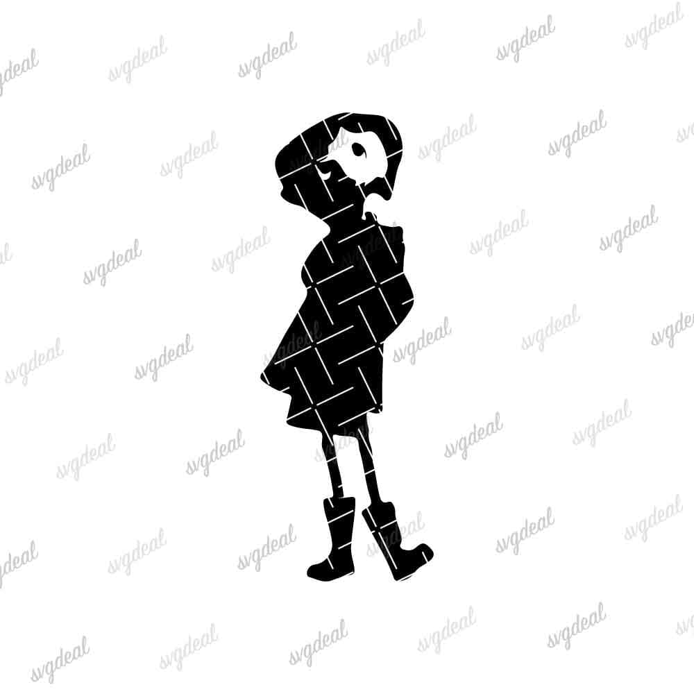 Coraline Silhouette Svg