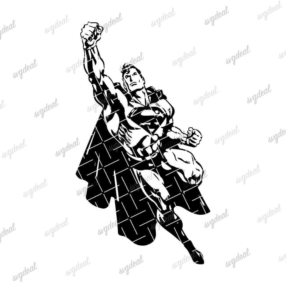 Superman Silhouette Svg