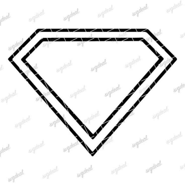 Blank Superman Logo Svg