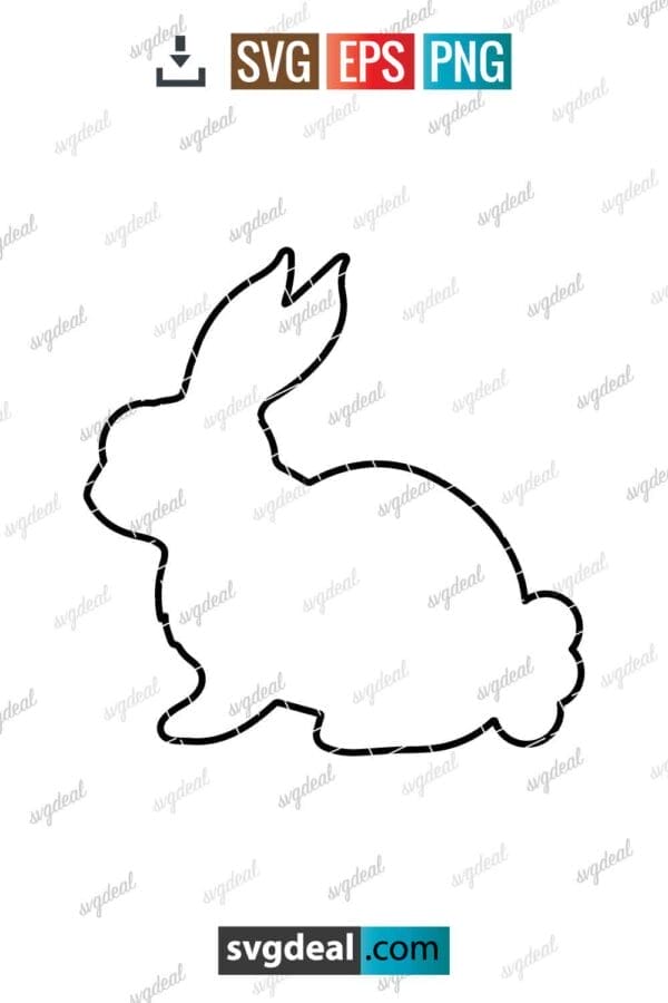 Bunny Outline Svg