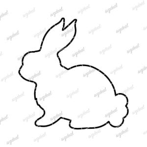Bunny Outline Svg