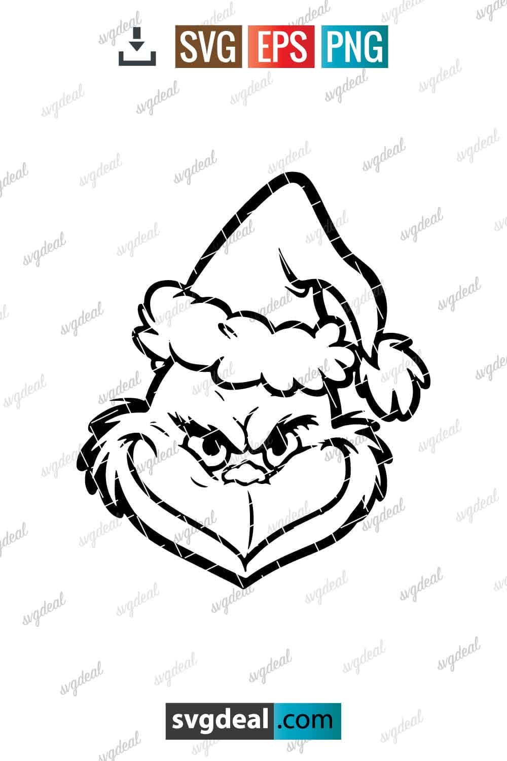 Grinch Outline Svg - Free SVG Files