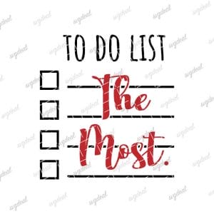 To Do List: The Most Svg