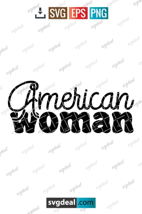 American Woman Svg
